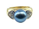 Bague 52 Bague en or jaune 18 carats avec perle de Tahiti et diamants 58 Facettes AB444
