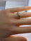 Bague 50 Alliance en or blanc 18 carats sertie de diamants 1,50 ct 58 Facettes AB461bis