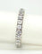 Bague 50 Alliance en or blanc 18 carats sertie de diamants 1,50 ct 58 Facettes AB461bis