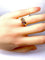 Bague 49 Bague en or jaune 18 carats avec diamants et rubis, époque 1900 58 Facettes AB490