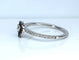 Bague 52.5 Bague solitaire en or blanc avec diamants blancs et noirs 58 Facettes AB509