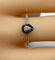 Bague 52.5 Bague solitaire en or blanc avec diamants blancs et noirs 58 Facettes AB509