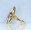 Bague 61 Bague marquise en or jaune 18 carats et platine sertie de diamants 58 Facettes AB521