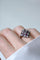 Bague 54.5 Bague ancienne damier en or jaune, diamants et rubis calibrés 58 Facettes