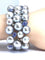 Bracelet Bracelet en or blanc 18 carats, saphirs étoilés, diamants et perles grises 58 Facettes AB632