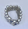Bracelet Bracelet en or blanc 18 carats, saphirs étoilés, diamants et perles grises 58 Facettes AB632