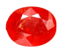 Gemstone Saphir orange ovale naturel 3,22 ct (traitement au béryllium) 58 Facettes 330
