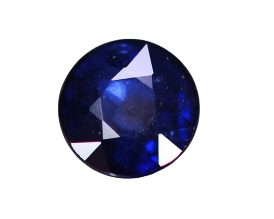 Gemstone Saphir bleu rond 1,71 ct chauffé 58 Facettes 372