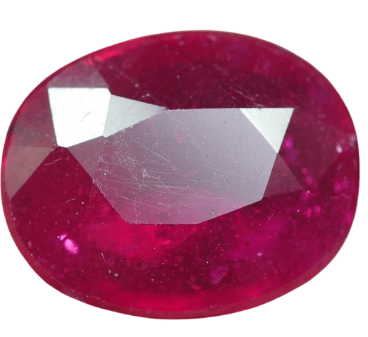 Gemstone Rubis naturel ovale 5,40 ct 58 Facettes 383