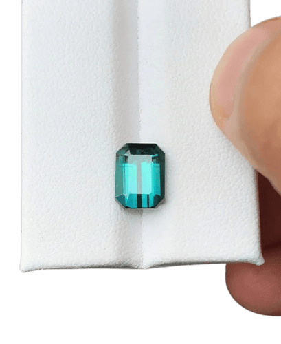 Gemstone Tourmaline bleu-vert - Pierre 3,05 ct 58 Facettes 229
