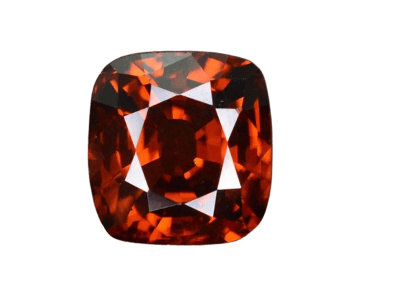 Gemstone Zircon orange non chauffé - Pierre 2,00 ct taille coussin 58 Facettes 288