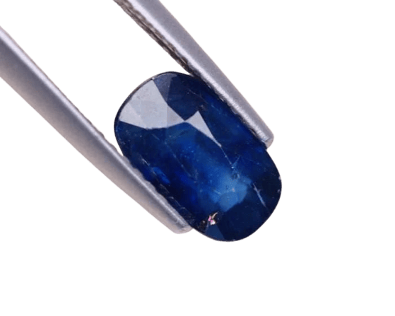 Gemstone Saphir bleu naturel ovale chauffé 2,06 ct 58 Facettes 309