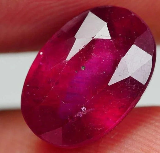 Gemstone Rubis ovale 5,50 ct du Mozambique 58 Facettes 282