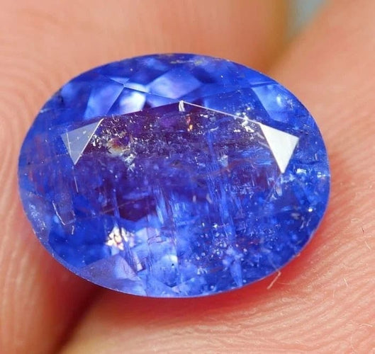 Gemstone Tanzanite - Pierre taille ovale 3,37 ct 58 Facettes 297
