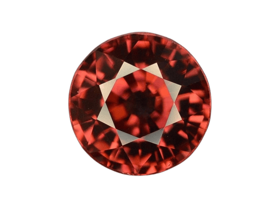 Gemstone Zircon rouge naturel 2,75 ct non chauffé 58 Facettes 281