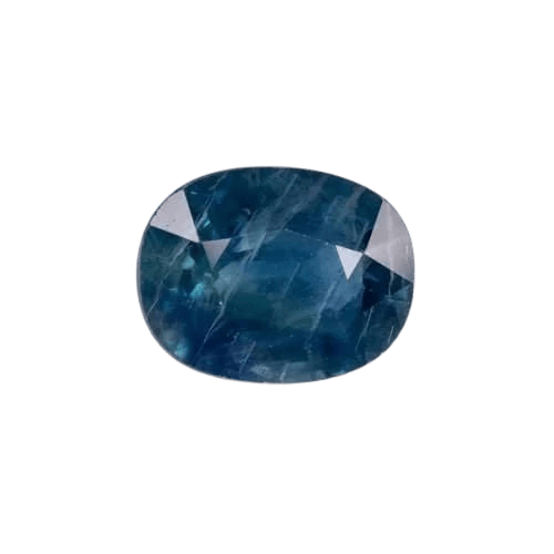 Gemstone Saphir bleu chauffé 3,67 ct avec certificat GCI 58 Facettes 270