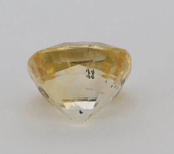 Gemstone Saphir jaune non chauffé 1,12 ct avec certificat CGL 58 Facettes 156