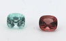 Gemstone Paire de tourmalines bleu lagon et rubellites coussin 3,05 ct 58 Facettes 205
