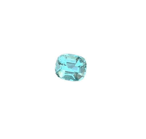 Gemstone Tourmaline bleu néon 1,25 ct taille coussin 58 Facettes 6