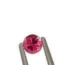 Gemstone Saphir rose non chauffé 0,51 ct taille ronde 58 Facettes 154
