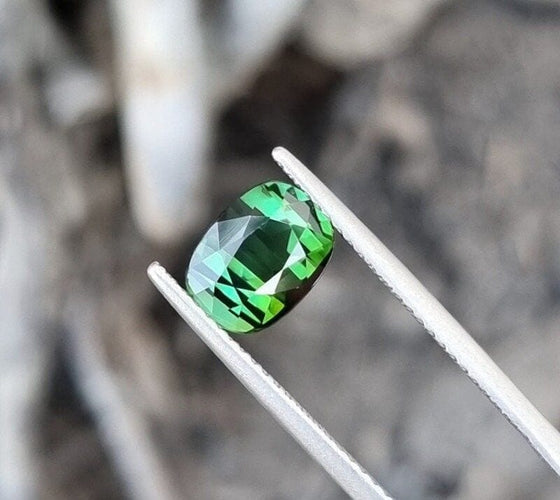 Gemstone Tourmaline verte - Pierre 2,08 ct taille coussin 58 Facettes 8