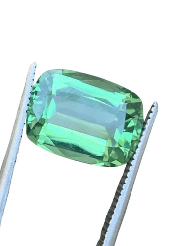 Gemstone Tourmaline verte taille coussin 3,75 ct 58 Facettes 242