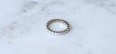 Bague 51.5 Alliance - Bague tour complet en or blanc et diamants 58 Facettes