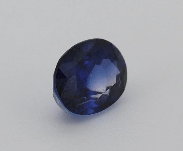 Gemstone Certificat - Saphir bleu naturel ovale 0,81 ct non chauffé 58 Facettes 457