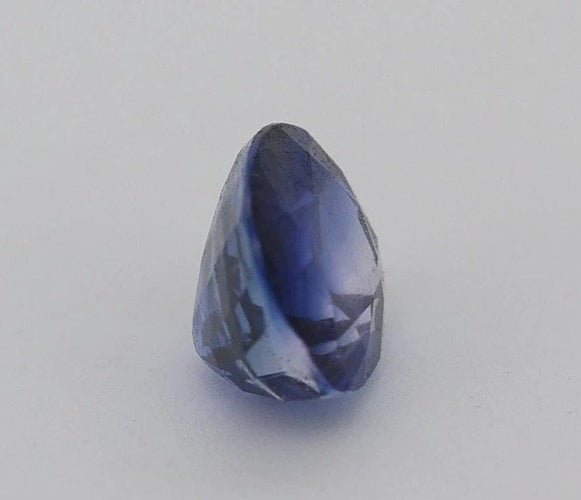 Gemstone Certificat - Saphir bleu naturel ovale 0,81 ct non chauffé 58 Facettes 457