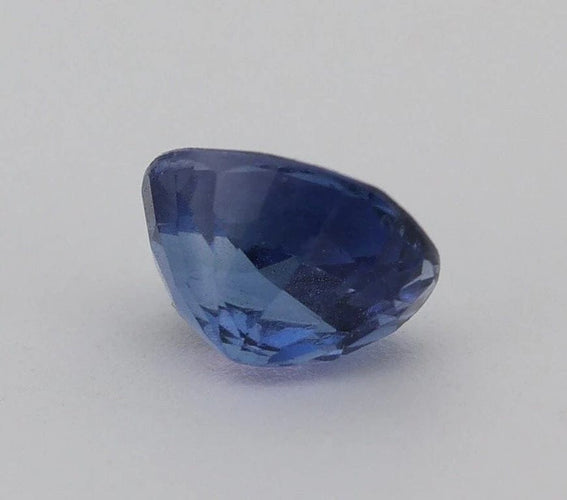 Gemstone Certificat - Saphir bleu naturel ovale 0,81 ct non chauffé 58 Facettes 457