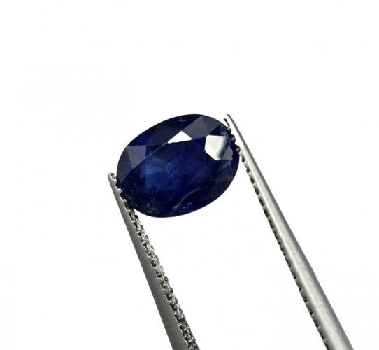 Gemstone Saphir bleu non chauffé naturel 2,04 ct taille ovale 58 Facettes 492