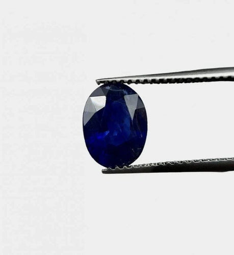 Gemstone Saphir bleu non chauffé naturel 2,04 ct taille ovale 58 Facettes 492