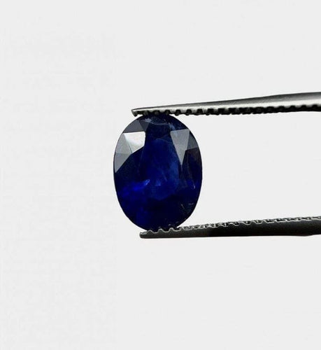 Gemstone Saphir bleu non chauffé naturel 2,04 ct taille ovale 58 Facettes 492