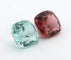 Gemstone Paire de tourmalines bleu lagon et rubellites 3,05 ct 58 Facettes 433