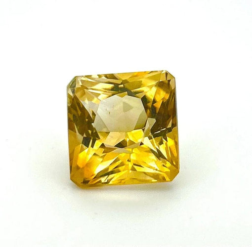 Gemstone Citrine naturelle 68 ct non traitée - Taille carrée 58 Facettes 509