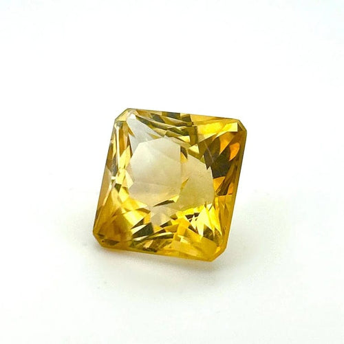 Gemstone Citrine naturelle 68 ct non traitée - Taille carrée 58 Facettes 509