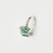 Bague 52 Bague en or blanc 18 kt avec émeraude et diamants 58 Facettes