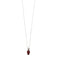 Collier Collier - Pendentif en or blanc 18 carats avec rubis et diamant 58 Facettes