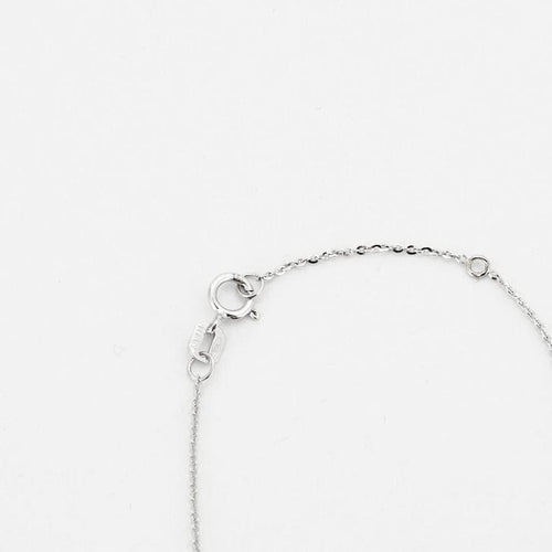 Collier Collier - Pendentif en or blanc 18 carats avec rubis et diamant 58 Facettes