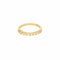 Bague 54 Demi-alliance - Bague en or jaune 18 carats et diamants 58 Facettes