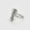 Bague 55 Bague en or blanc 18 carats et diamants 58 Facettes