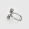 Bague 55 Bague en or blanc 18 carats et diamants 58 Facettes