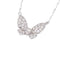 Collier Collier papillon en or blanc et diamants 58 Facettes