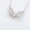 Collier Collier papillon en or blanc et diamants 58 Facettes