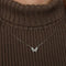 Collier Collier papillon en or blanc et diamants 58 Facettes