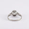 Bague 55 Solitaire - Bague en platine avec diamants taille ancienne 58 Facettes