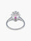 Bague 55 Bague marquise en or blanc 750 au rubis synthétique et diamants 58 Facettes