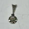 Pendentif Pendentif en platine avec diamant 0,45 ct et diamants 58 Facettes