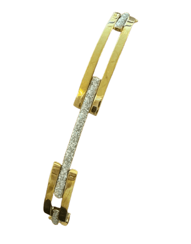Bracelet Bracelet deux ors en or 750 58 Facettes