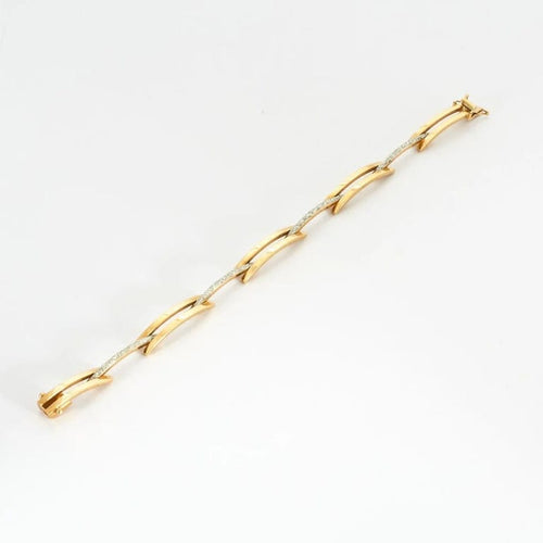 Bracelet Bracelet deux ors en or 750 58 Facettes